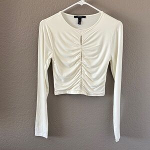 Ruched Long Sleeve Top